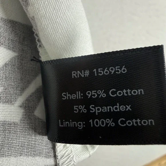 Boston Proper Halter Dress Women 14 Black White Floral Cotton Midi Summer Pocket - Picture 9 of 10